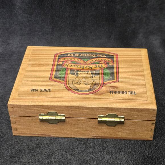 Dr. Seltzer's Hangover Helper The Original Practicing Doctor Wooden Trinket Box - Picture 5 of 11